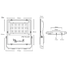 Projecteur Pulsar LENS extraplat à LED SMD 2835 avec lentilles individuelles 90°