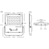 Projecteur Pulsar LENS extraplat à LED SMD 2835 avec lentilles individuelles 90°