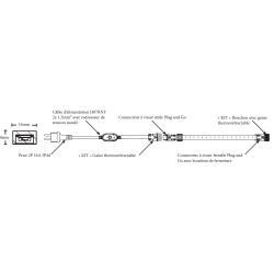 ruban led titanium étanche 220v direct pour l'éclairage et les chantiers. strip led light 220VAC