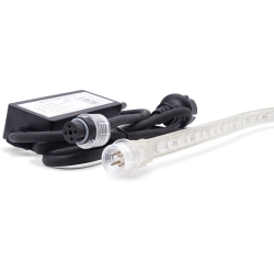 ruban led titanium transparent étanche 220v direct pour l'éclairage et les chantiers strip led light 220VAC, ip65 classe 2