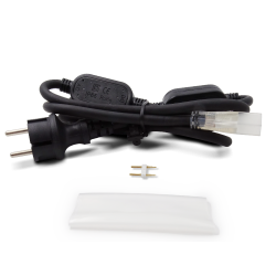 alimentation renforcée ruban led titanium éclairage chantier 220v direct