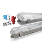 Réglettes étanches industrielles pour tubes LED